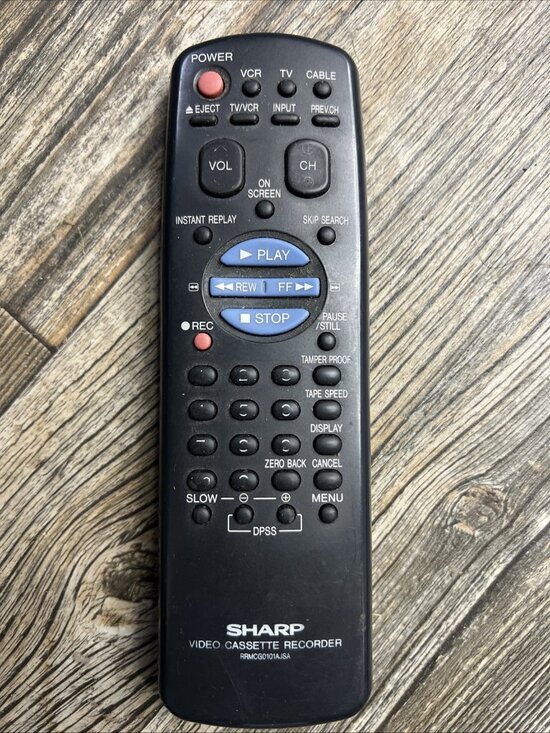 Sharp Other - Sharp RRMCG0055AJSA Factory Original VCR Remote VC-H942